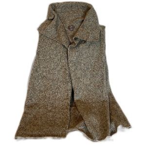 J. JILL Open Style Sleeveless Beige Cardigan Sweater Women's Size M